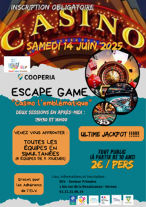 Lire la suite à propos de l’article Invitation : escape game le 14 juin 2025