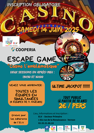 Lire la suite à propos de l’article Invitation : escape game le 14 juin 2025