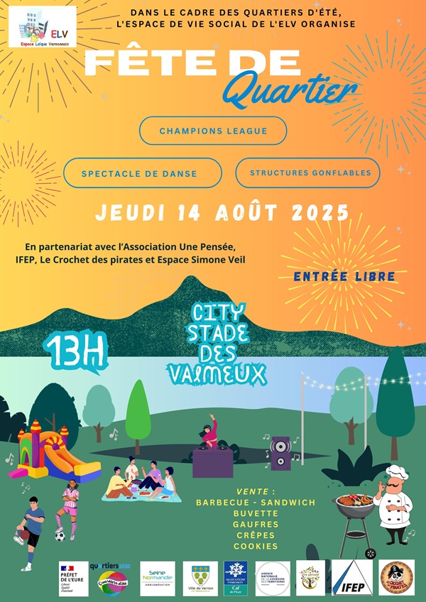 Lire la suite à propos de l’article Fête de quartier le 14 août 2025